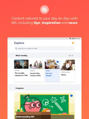 Aby, my Multiple Sclerosis app android App screenshot 3